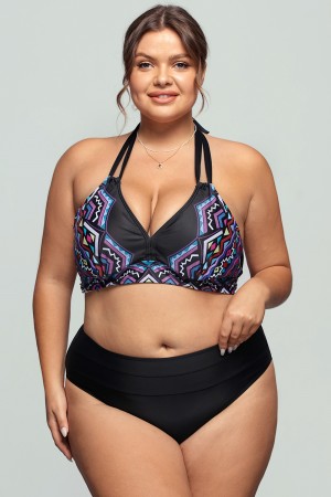 Loop Strap Halter Bikini Set