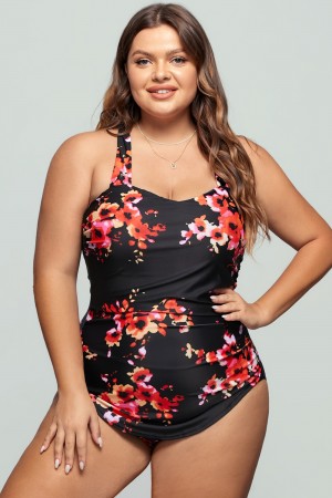 Floral H-Back One-Piece Swimsuit