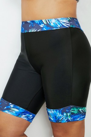 Printed High Waisted Bike Short