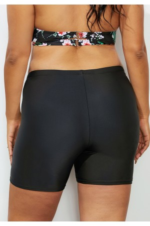Black Swim Bike Short