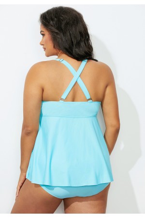 Mint Flyaway Sweetheart Neckline Tankini Set