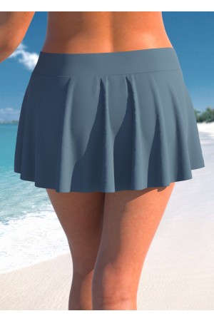 Plus Size Fake 2in1 Dark Grey Tankini Set