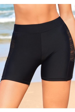 Geometric Print Lace Up White Swimdress