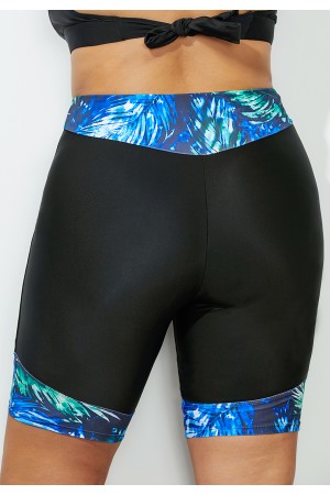 Printed High Waisted Bike Short