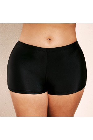 Plus Size Blue Chevron Print Tankini Set