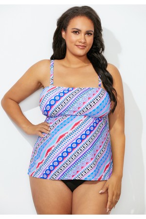 Smocked Bandeau Tankini Set