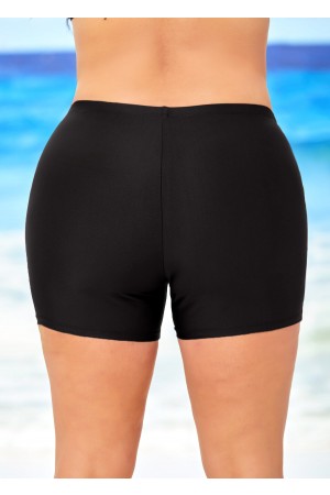 Tie Dye Print Plus Size Color Block Tankini Set