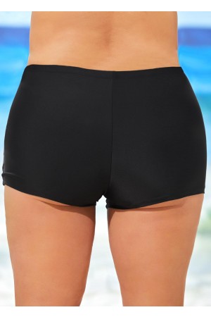 Plus Size Frill Floral Print Pink Swimdress Set