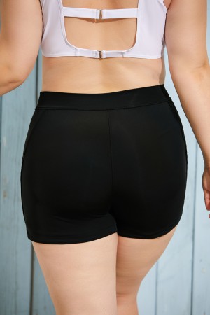 Black HighWaist Side Split Pockets Bottom