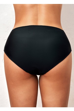 Cyan Radial Print Asymmetric Hem Swimdress